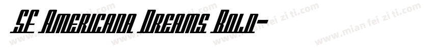  SF Americana Dreams Bold字体转换